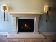 Fireplaces for residential and business office foam and precast concrete products applications for private label residential and industrial contractors in Florida and the United States of America